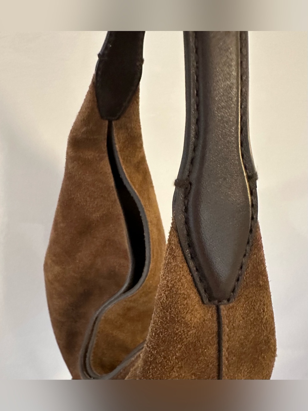 Madewell Mylie, soft grain, small shoulder bag, brown suede - Picture 10 of 12